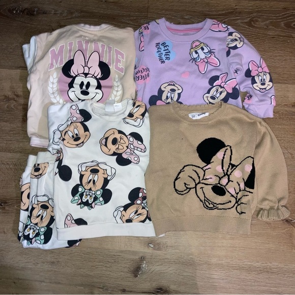 GAP Other - GAP /H&M Girls Minnie Mouse Sweatshirt Bundle Clothes Size 2T